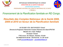 Family Planning Presentation in Kinshasa DRC - PNCNS.