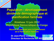 Family Planning Presentation in Kinshasa DRC - IRD.