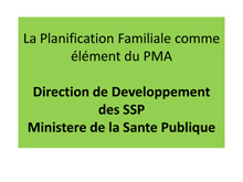 Family Planning Presentation in Kinshasa DRC - Ministere de la Sante Publique.
