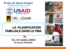 Family Planning Presentation in Kinshasa DRC - Prosani.